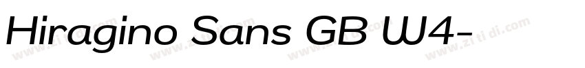 Hiragino Sans GB W4字体转换 Hiragino Sans GB W4字体转换